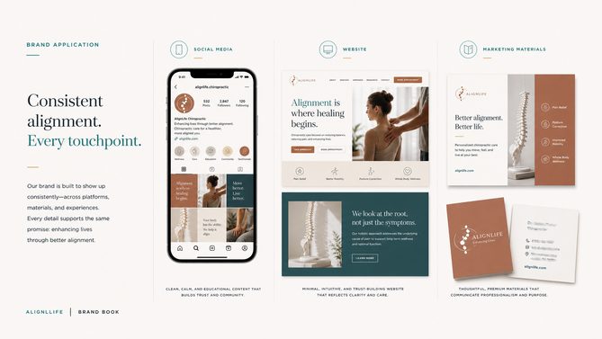 Alignllife — Brand application — every touchpoint