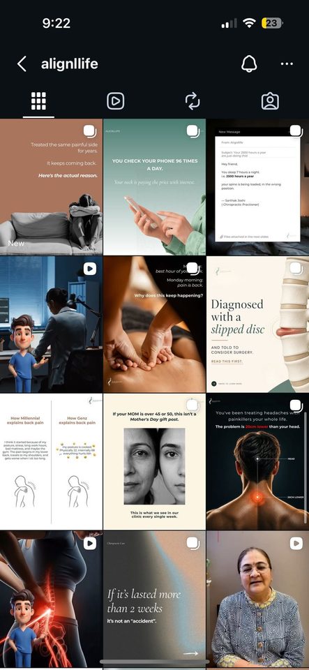 Alignllife — Instagram grid