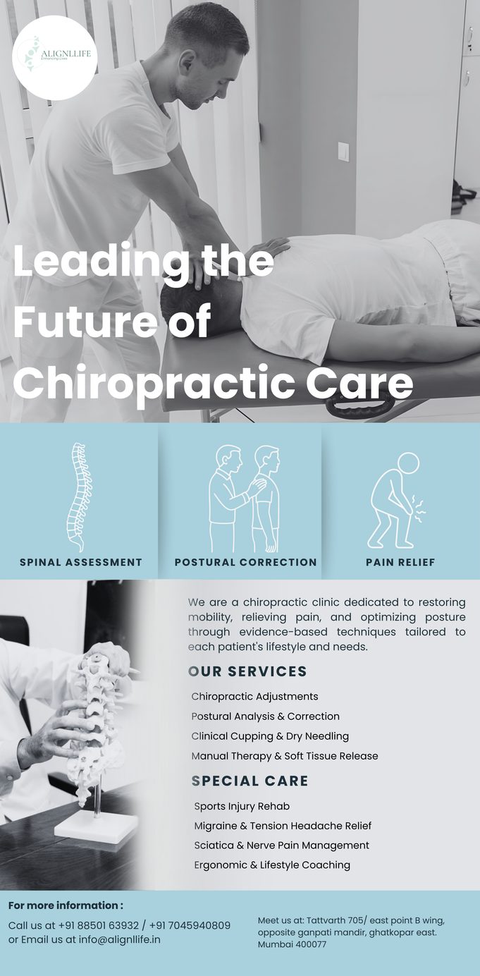 Alignllife — Clinic poster — leading the future of chiropractic care