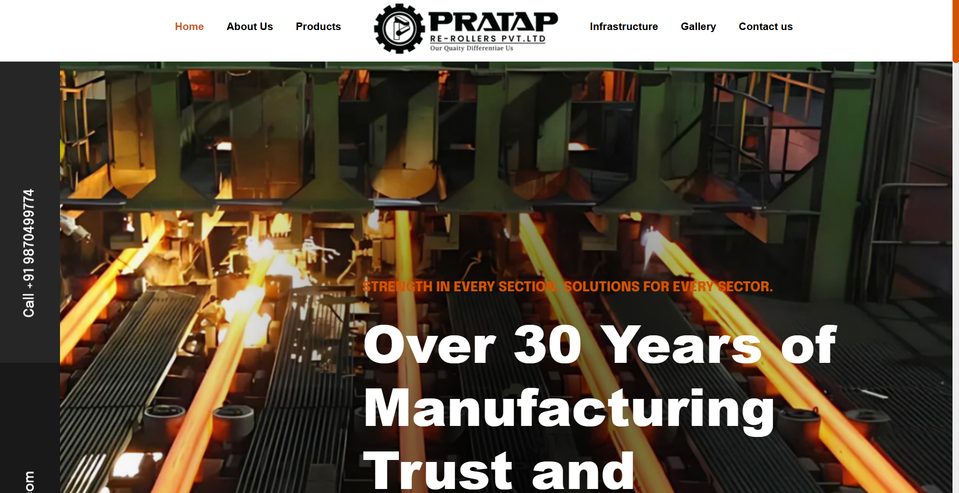 Pratap Steels — Corporate website