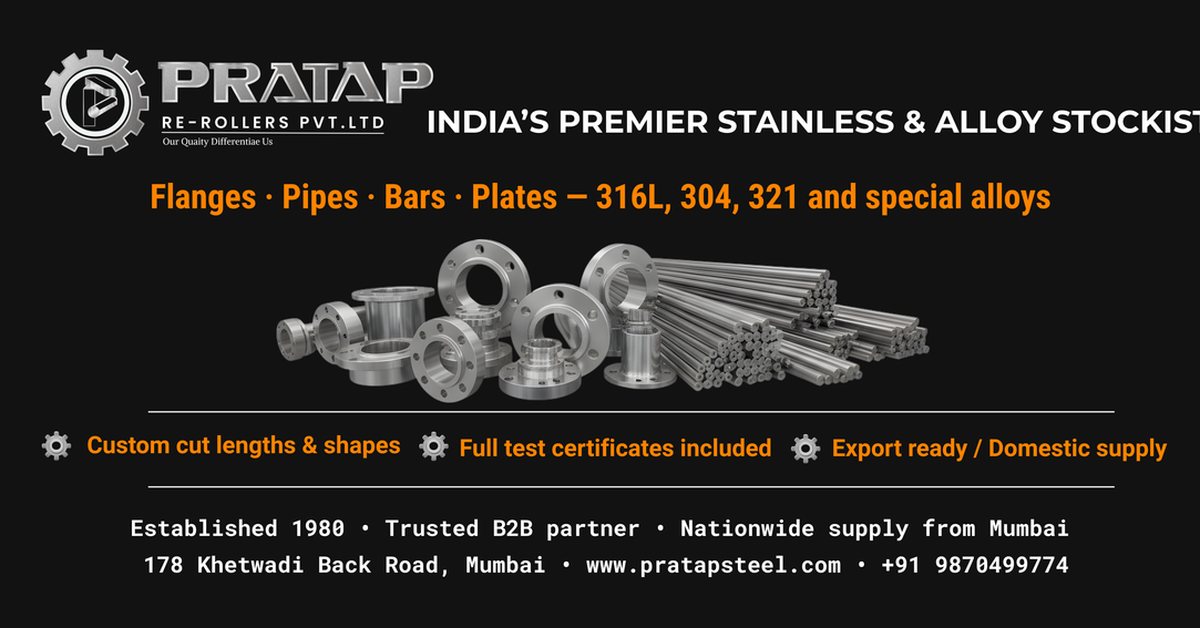 Pratap Steels — India's premier stainless & alloy stockist
